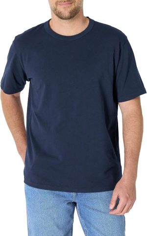 Men's Relaxed-Fit Heavyweight Cotton T-Shirt, Loose Fit